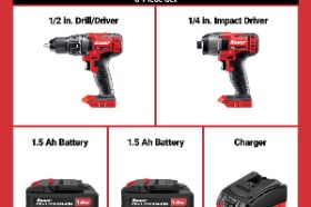 Bauer 2- Tool Cordless Drill & Impact Driver Set