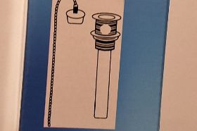 L.W.C PVC P.O PLUG 1 1/4 x 5 1/2 ( For Face Basin)