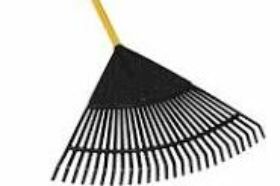 Metal Fan Rake 17x22T Green